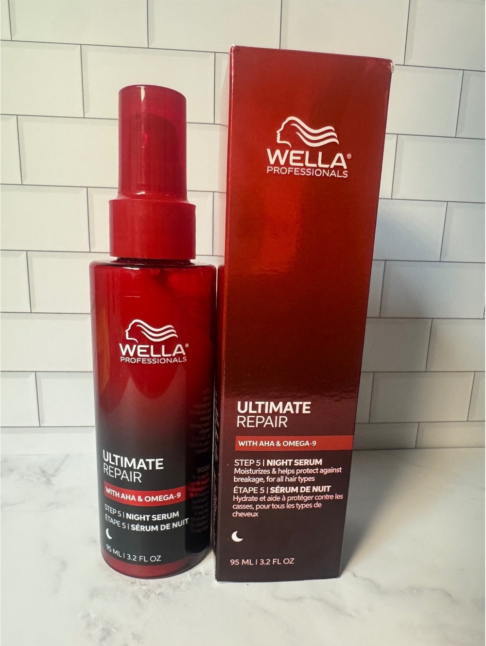 Wella Ultimate Repair 8H Night Serum 95mL 3.2 oz AHA & Omega-9